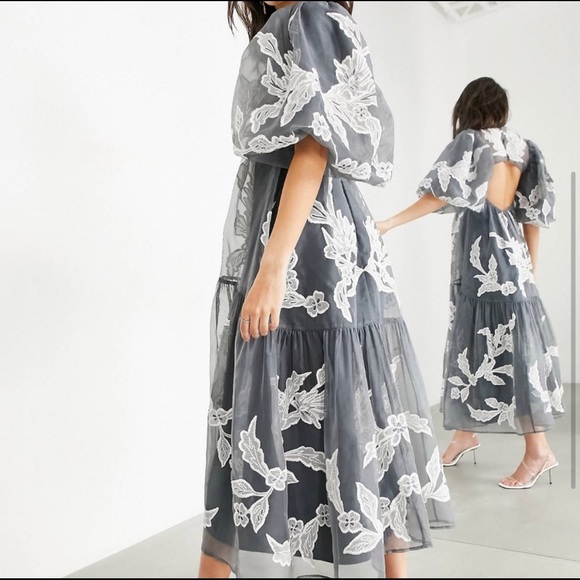 ***SOLD*****  ASOS Embroidered dress - Picture 2 of 2